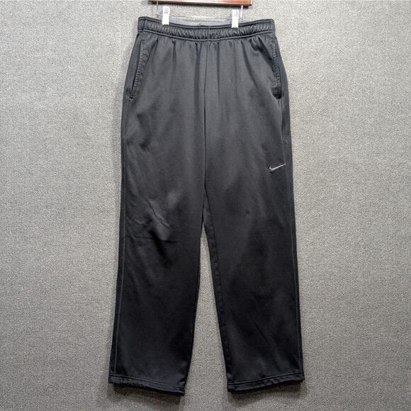 Nike Pants Mens Medium Fleece KO Knockout Therma Fit Drawstring Sweatpants - Picture 1 of 14